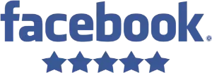 Facebook Logo with Stars below it