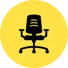 an icon of a computer chair