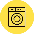 an icon of a washing machine